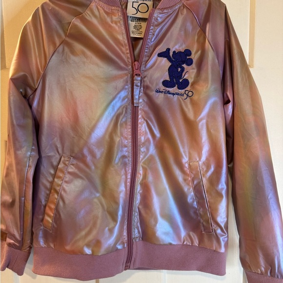 Disney Varsity Jacket Bomber Youth 50th Anniversary pink - Picture 2 of 10